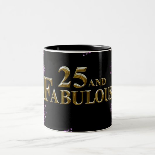 25歳の誕生日 ツートーンマグカップ (中央)