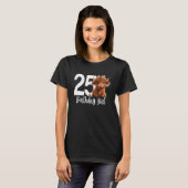25歳の誕生日 ハイランドカウパーティー 女性 25歳 Tシャツ (正面フル)