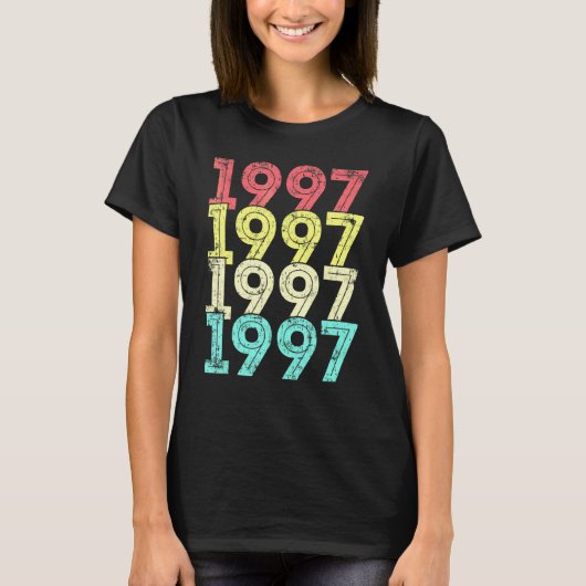 25歳の誕生日 ヴィンテージ 1997 25歳の誕生日 Tシャツ (正面)