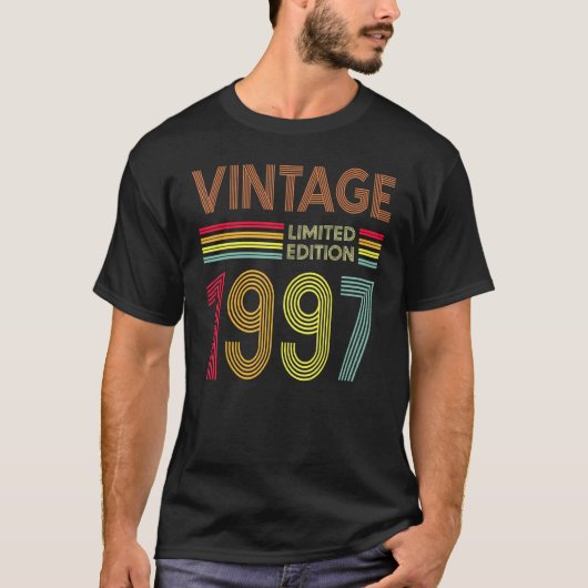 25歳ヴィンテージ1997 25誕生日 Tシャツ (正面)
