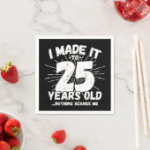 25歳皮肉ミームおもしろい25誕生日 スタンダードカクテルナプキン (インサイチュ)