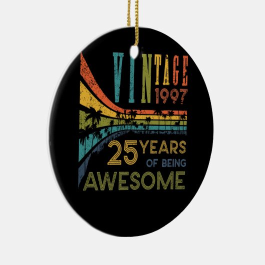 25歳誕生日ヴィンテージ1997 25誕生日 セラミックオーナメント (右)