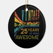 25歳誕生日ヴィンテージ1997 25誕生日 セラミックオーナメント (左)