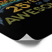 25歳誕生日ヴィンテージ1997 25誕生日 ポスター (角)