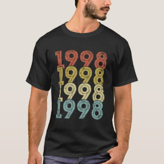 25歳誕生日ヴィンテージ1998 25誕生日 Tシャツ