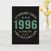 25歳1996年伝説25誕生日以来 カード (黄色い花)