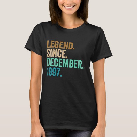 25歳25誕生日伝説12月1日から Tシャツ (正面)
