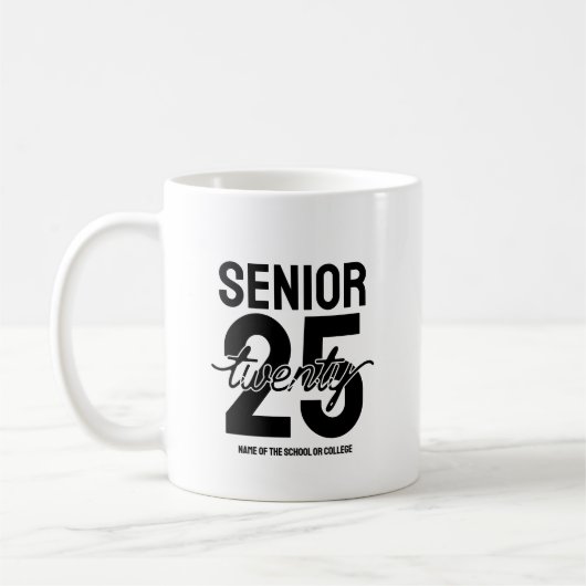 25歳+卒業お祝いギフト コーヒーマグカップ (左)