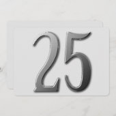 25歳 招待状 (正面/裏面)