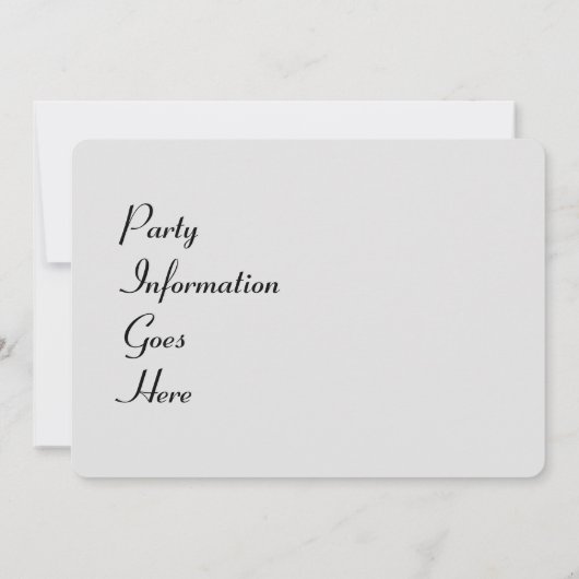 25歳 招待状 (裏面)