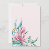 25水彩フローラ25th birthday party 招待状 (裏面)