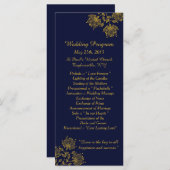 25海軍と黄のフローラ結婚式 プログラム (正面/裏面)