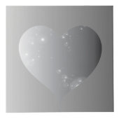 25番目のシルバイグレーのバラハートフレーム4枚 フォトキューブ (右)