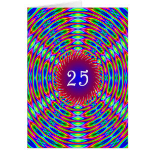 25番目の誕生日抽象芸術トリップ(幻覚体験)のような渦巻き