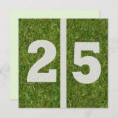 25番目の誕生日招待状 招待状 (正面/裏面)