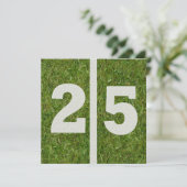 25番目の誕生日招待状 招待状 (スタンド正面)