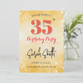 25番目の誕生日招待状 招待状 (スタンド正面)