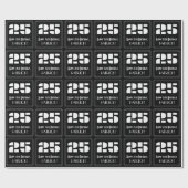 25番目の誕生日:インスパイアアールデコの検索「25」と名前 ラッピングペーパー (フラット)