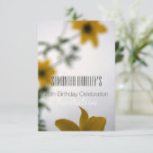 25番目の誕生祝いフローラ招待状 招待状 (スタンド正面)