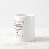 25祝周年結婚 コーヒーマグカップ (中央)