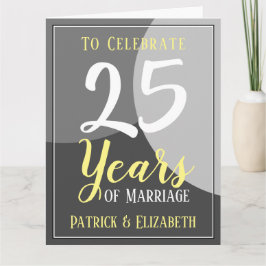 25祝年の婚姻 カード