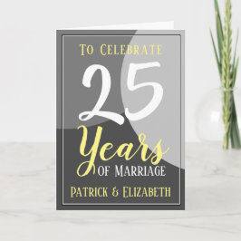 25祝年の婚姻 カード