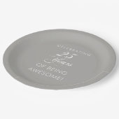 25祝年の素晴らし紙プレート ペーパープレート (アングル)