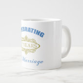 25祝年間の結婚生活 ジャンボコーヒーマグカップ (正面右)