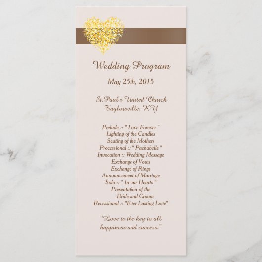 25秋ハート結婚式 プログラム (正面)