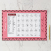 25紙ウェディングデーランチョンマット ペーパーパッド (インサイチュ)