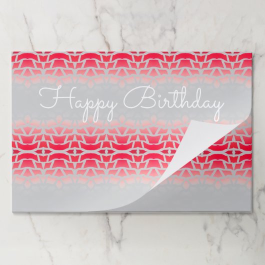 25紙ティアウェイデザイナー誕生日マット ペーパーパッド (折り畳み)