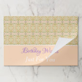 25紙プレイスマットを任意の大事な行事にパーソナライズ ペーパーパッド (折り畳み)