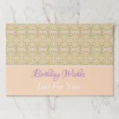 25紙プレイスマットを任意の大事な行事にパーソナライズ ペーパーパッド (正面)