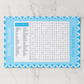 25紙ベビーシャワーランチョンマット ペーパーパッド (正面)