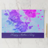 25紫とバラ王室の紙プレイスマット ペーパーパッド (インサイチュ)