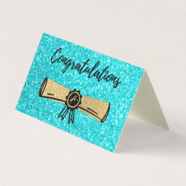 25組祝杯グリッター卒業カード