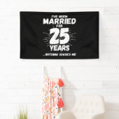 25結婚した年25おもしろい周年 横断幕 (インサイチュ)