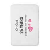 25結婚周年おもしろい記念品 バスマット (正面縦)