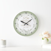 25結婚周年エレガント ラージ壁時計 (ホーム)