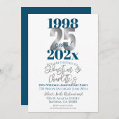 25結婚周年モダン 招待状 (正面/裏面)