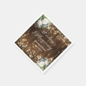 25結婚周年記念素朴灯 スタンダードカクテルナプキン (角)