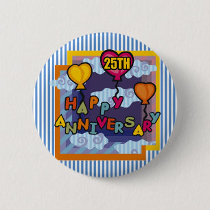 25結婚周年記念贈与 缶バッジ