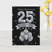 25結婚周年 カード (黄色い花)