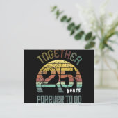 25結婚周年 シーズンポストカード (スタンド正面)