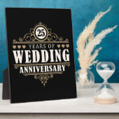 25結婚周年 フォトプラーク (側面)