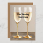 25結婚周年 招待状 (正面/裏面)