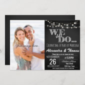 25結婚周年、私たちはまだ記念日を 招待状 (正面/裏面)