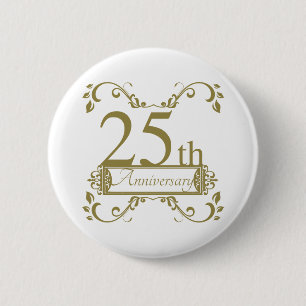 25結婚周年 缶バッジ