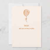 25色フルな落書きの誕生日パーティー 招待状 (裏面)