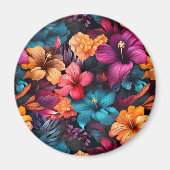 #25花柄 マグネット (正面)